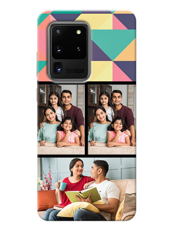 Custom Galaxy S20 Ultra personalised phone covers: Bulk Pic Upload Design
