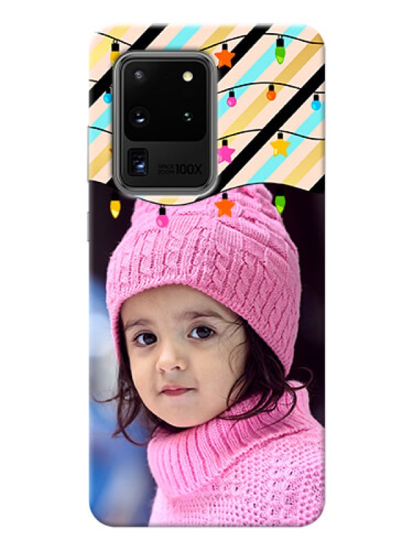Custom Galaxy S20 Ultra Personalized Mobile Covers: Lights Hanging Design