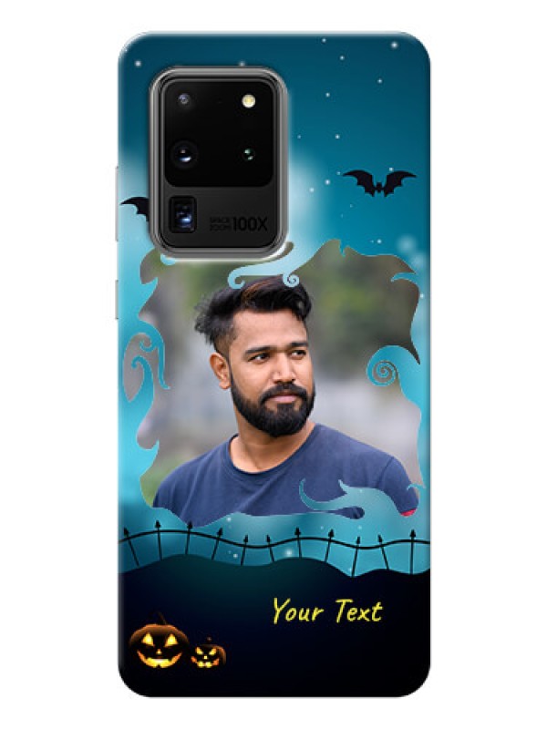 Custom Galaxy S20 Ultra Personalised Phone Cases: Halloween frame design