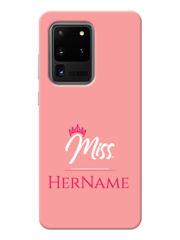 Custom Galaxy S20 Ultra Custom Phone Case Mrs with Name