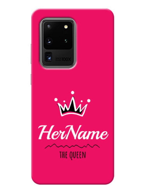 Custom Galaxy S20 Ultra Queen Phone Case with Name