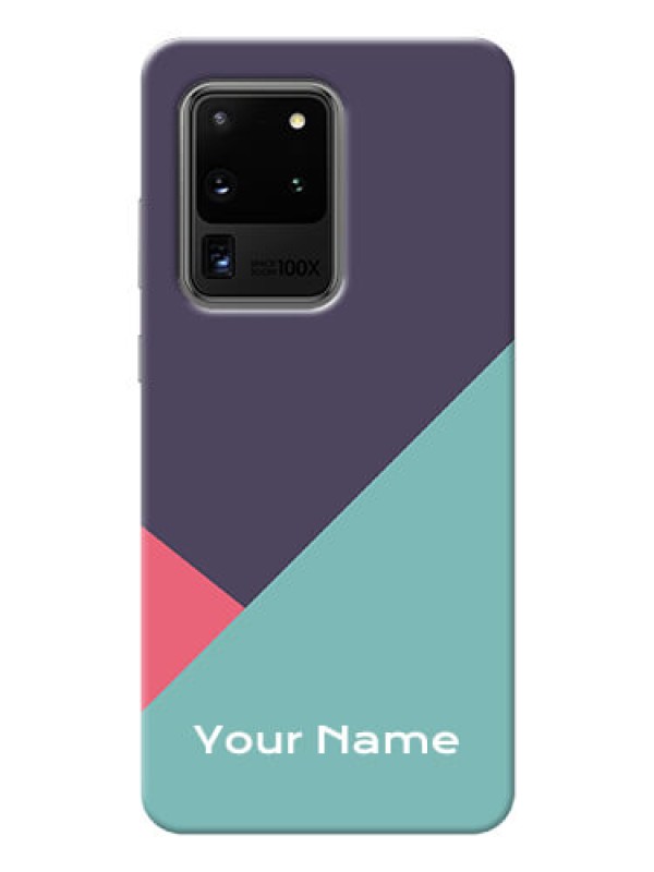 Custom Galaxy S20 Ultra Custom Phone Cases: Tri  Color abstract Design