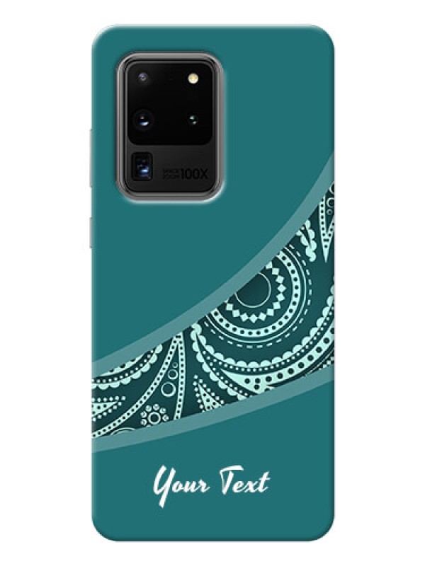 Custom Galaxy S20 Ultra Custom Phone Covers: semi visible floral Design