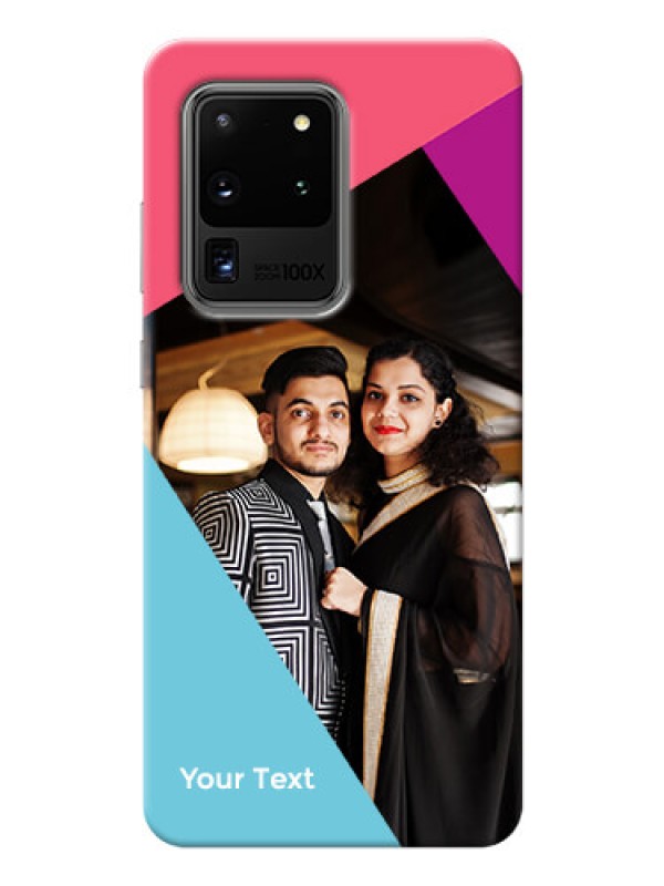 Custom Galaxy S20 Ultra Custom Phone Cases: Stacked Triple colour Design