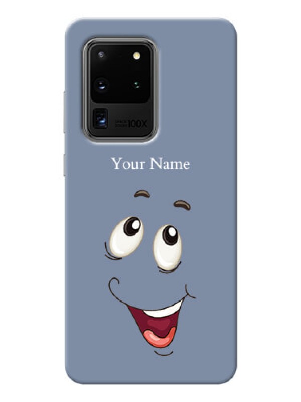 Custom Galaxy S20 Ultra Phone Back Covers: Laughing Cartoon Face Design