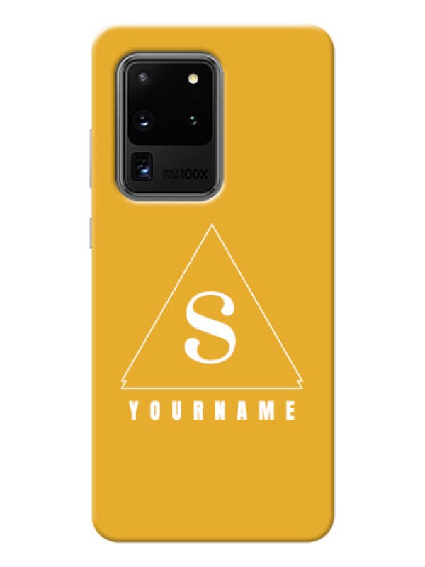 Custom Galaxy S20 Ultra Custom Mobile Case with simple triangle Design