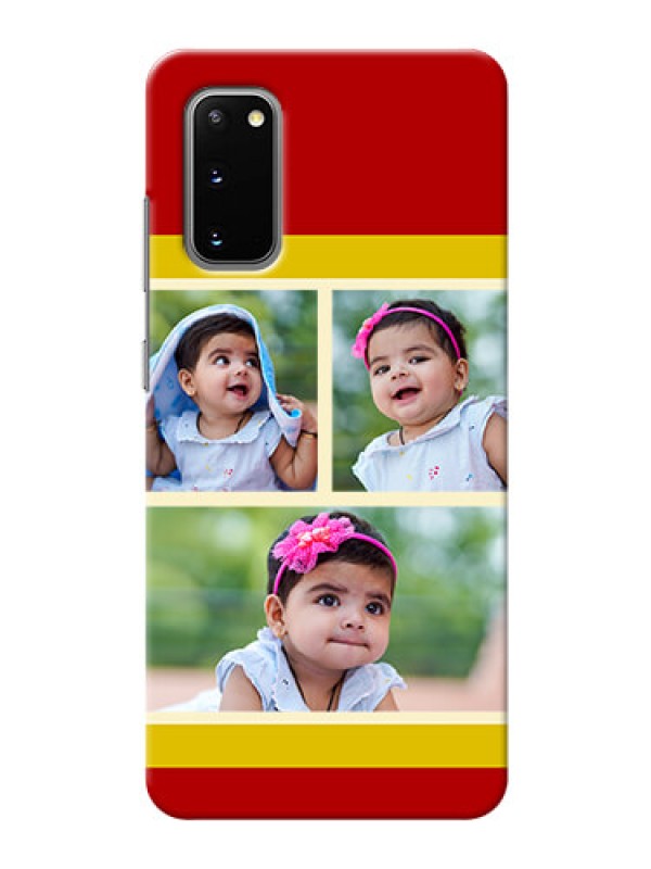Custom Galaxy S20 mobile phone cases: Multiple Pic Upload Design