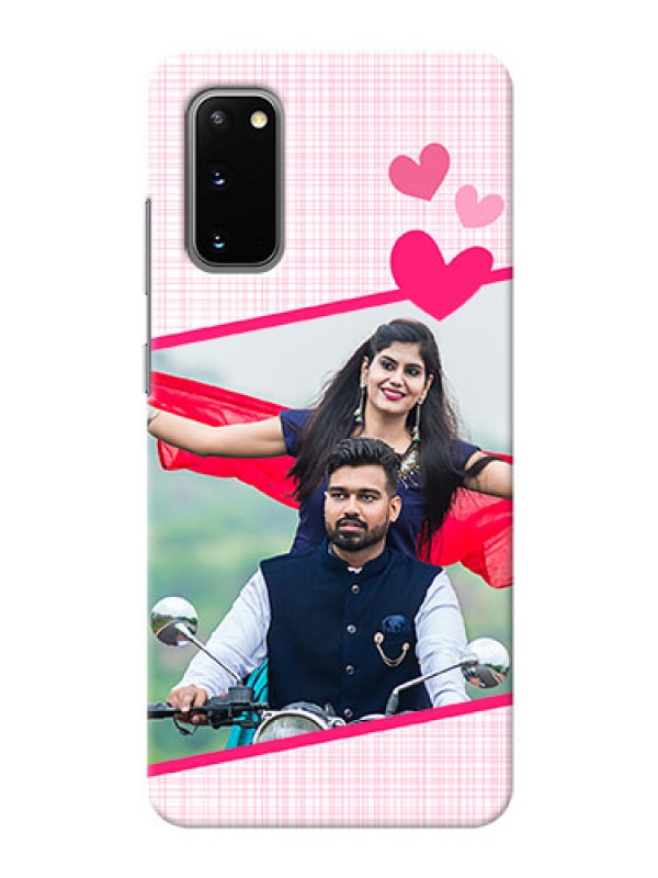 Custom Galaxy S20 Personalised Phone Cases: Love Shape Heart Design