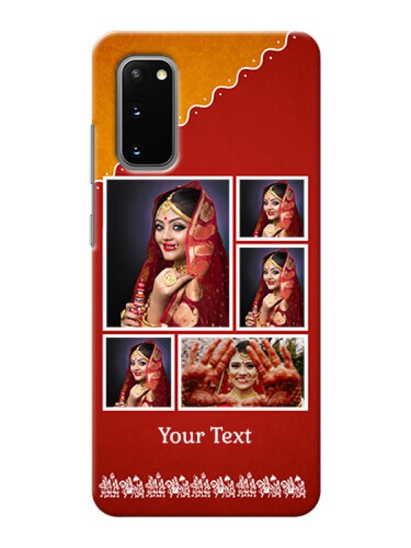 Custom Galaxy S20 customized phone cases: Wedding Pic Upload Design