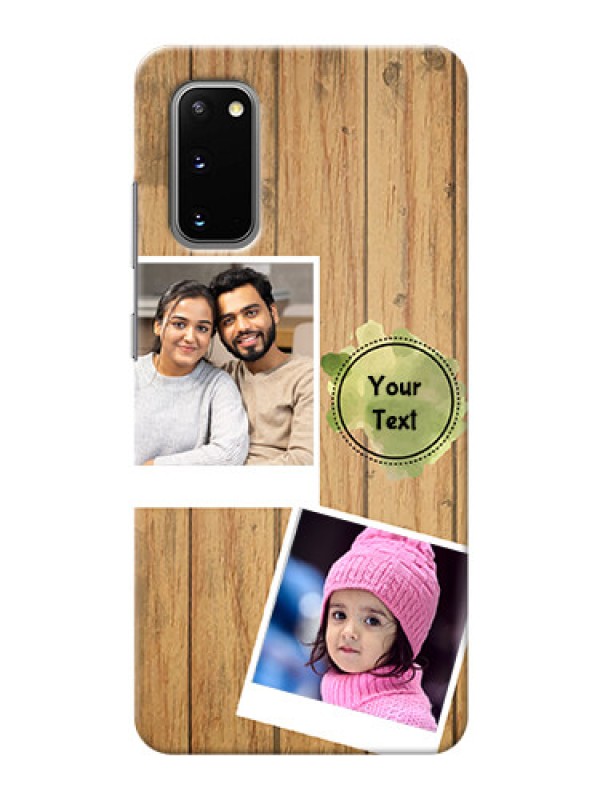 Custom Galaxy S20 Custom Mobile Phone Covers: Wooden Texture Design