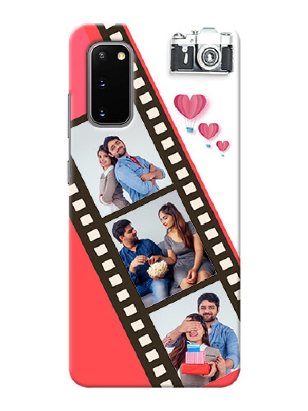 Custom Galaxy S20 custom phone covers: 3 Image Holder with Film Reel