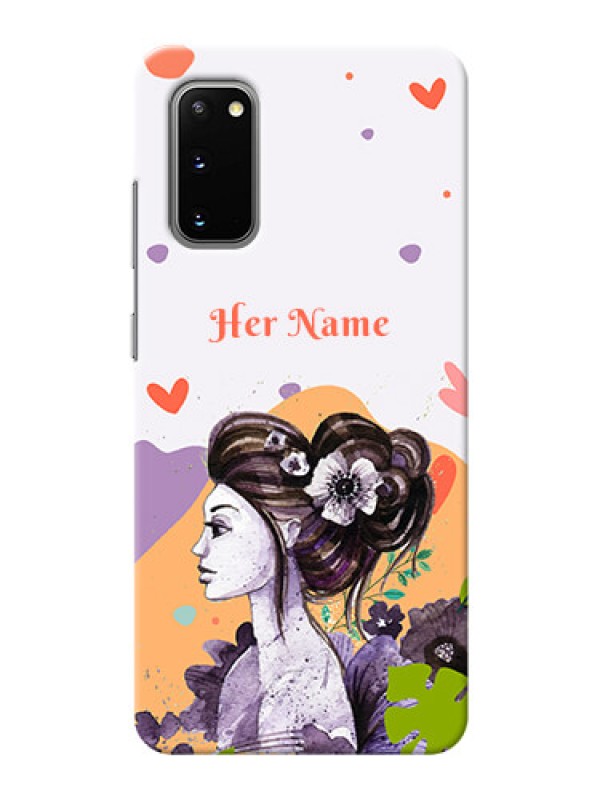 Custom Galaxy S20 Custom Mobile Case with Woman And Nature Design