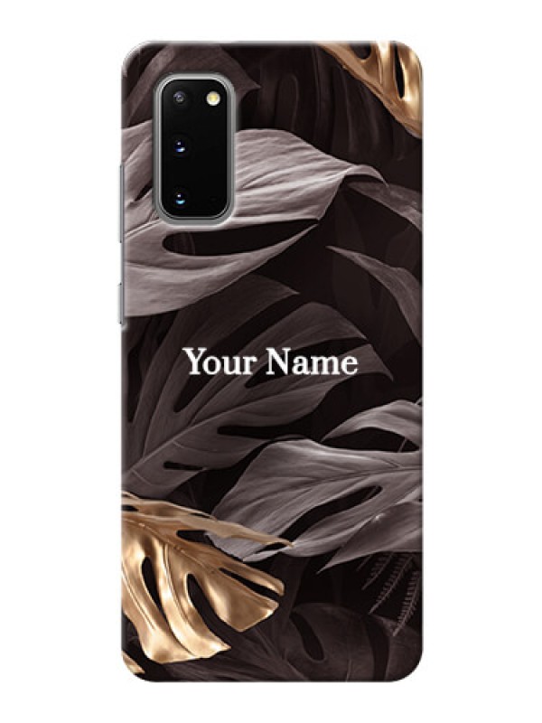 Custom Galaxy S20 Mobile Back Covers: Wild Leaves digital paint Design