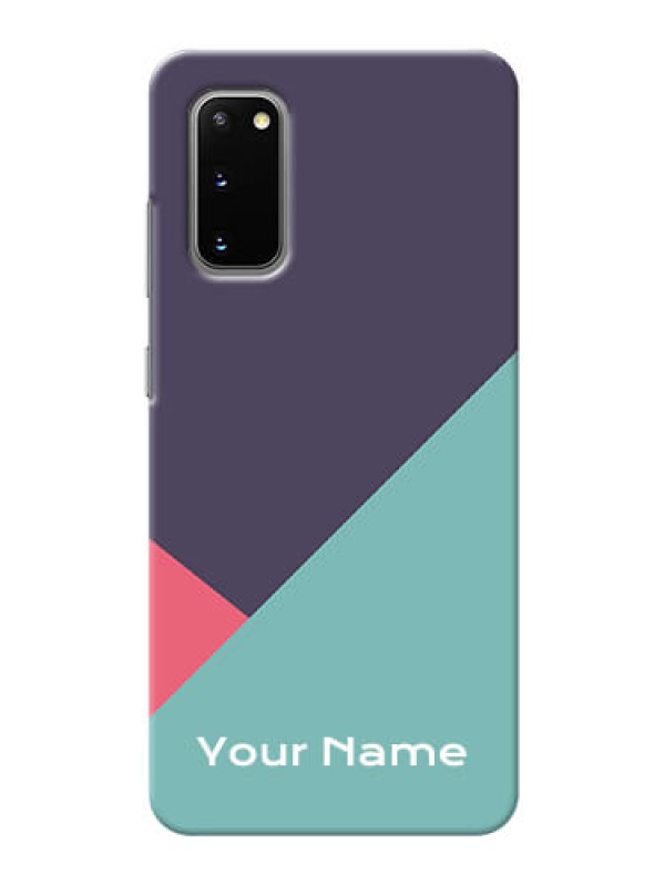 Custom Galaxy S20 Custom Phone Cases: Tri  Color abstract Design