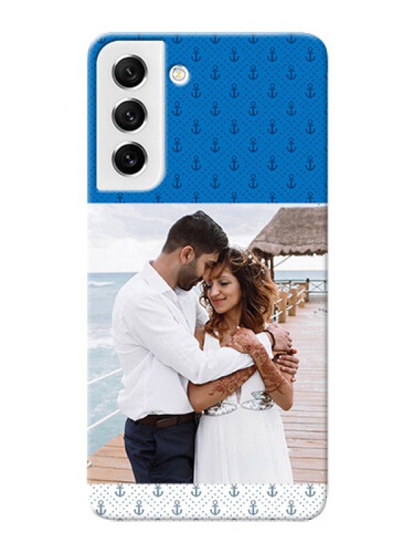 Custom Galaxy S21 FE 5G Mobile Phone Covers: Blue Anchors Design