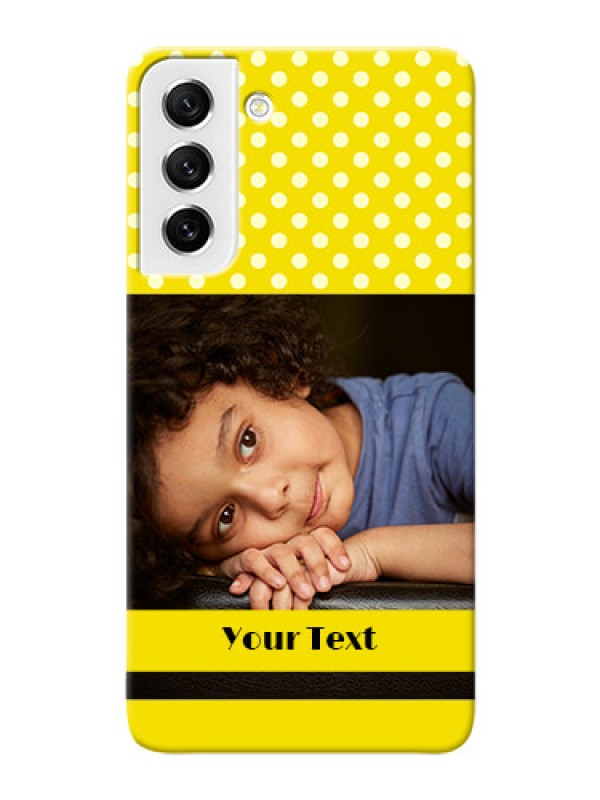 Custom Galaxy S21 FE 5G Custom Mobile Covers: Bright Yellow Case Design
