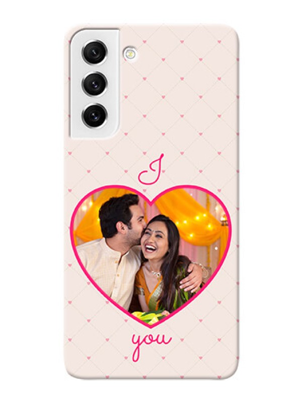 Custom Galaxy S21 FE 5G Personalized Mobile Covers: Heart Shape Design