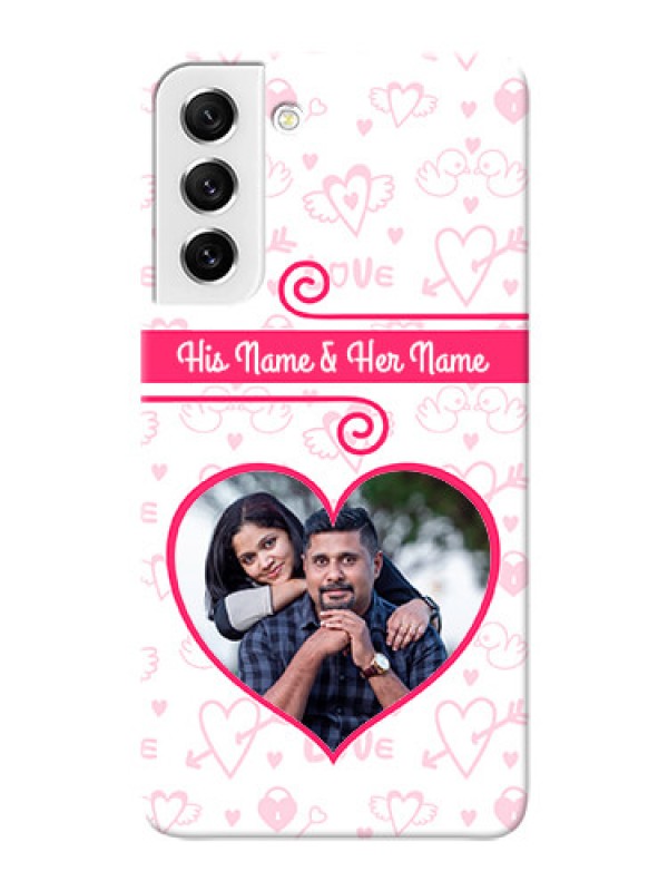 Custom Galaxy S21 FE 5G Personalized Phone Cases: Heart Shape Love Design
