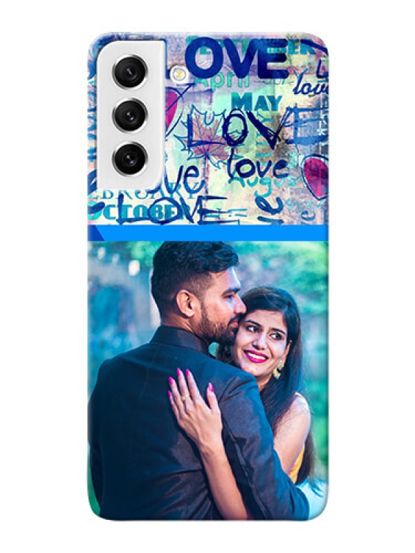 Custom Galaxy S21 FE 5G Mobile Covers Online: Colorful Love Design
