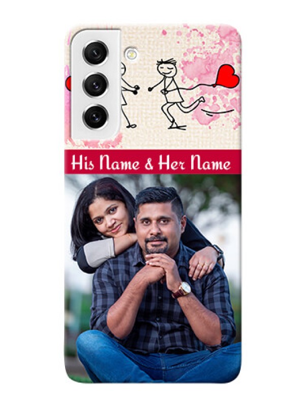 Custom Galaxy S21 FE 5G phone back covers: You and Me Case Design