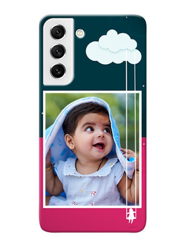 Custom Galaxy S21 FE 5G custom phone covers: Cute Girl with Cloud Design