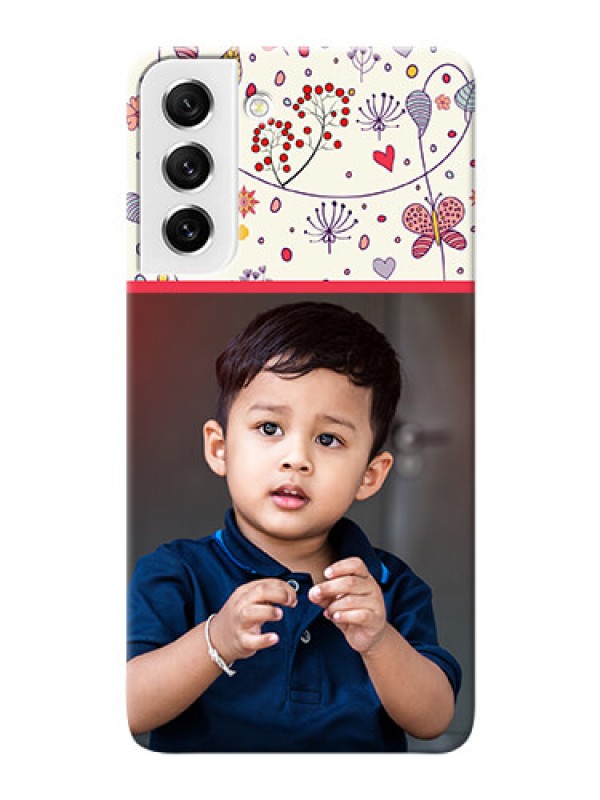 Custom Galaxy S21 FE 5G phone back covers: Premium Floral Design