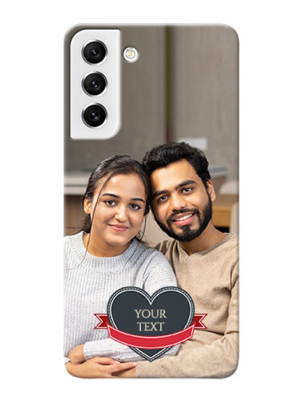 Custom Galaxy S21 FE 5G mobile back covers online: Just Married Couple Design