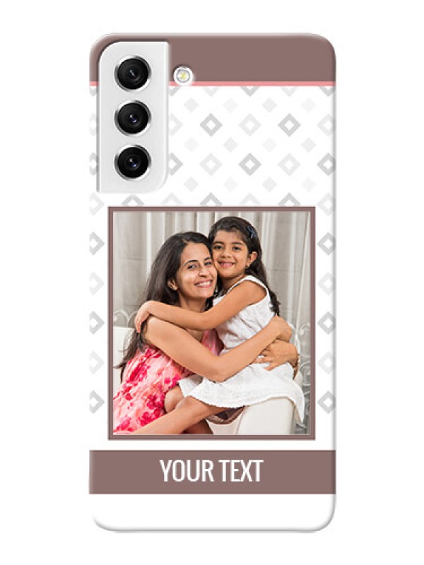 Custom Galaxy S21 FE 5G custom back covers: Simple Diamond Design