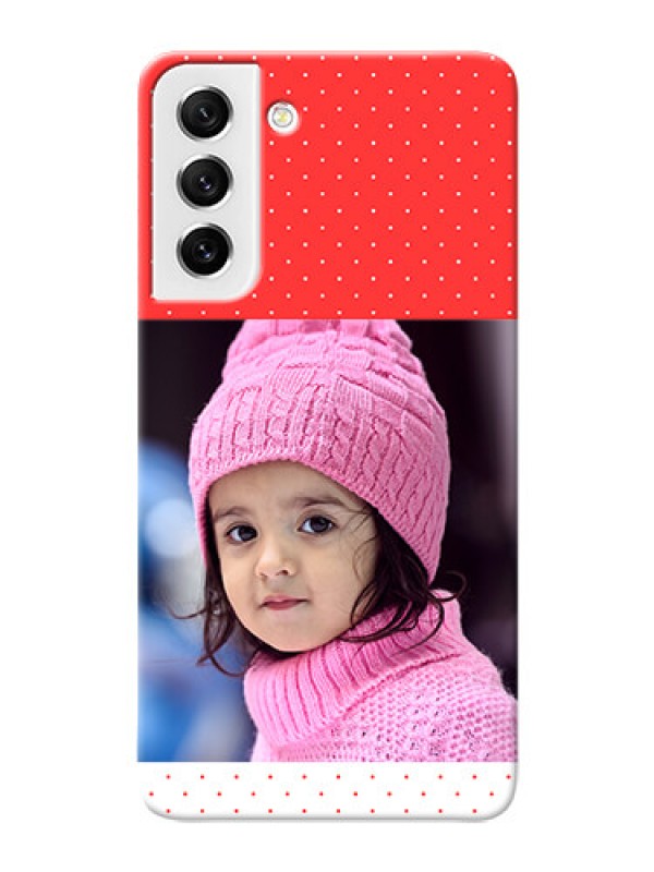 Custom Galaxy S21 FE 5G personalised phone covers: Red Pattern Design