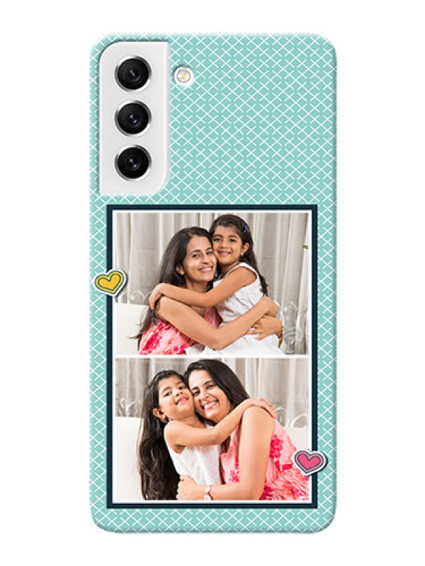 Custom Galaxy S21 FE 5G Custom Phone Cases: 2 Image Holder with Pattern Design