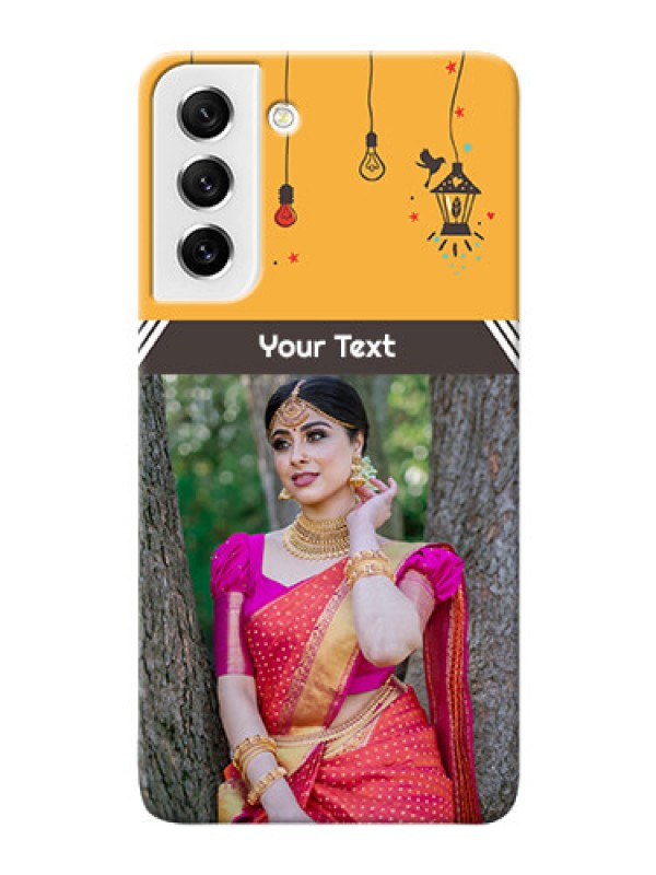 Custom Galaxy S21 FE 5G custom back covers with Family Picture and Icons 