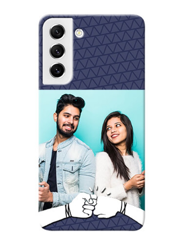 Custom Galaxy S21 FE 5G Mobile Covers Online with Best Friends Design 