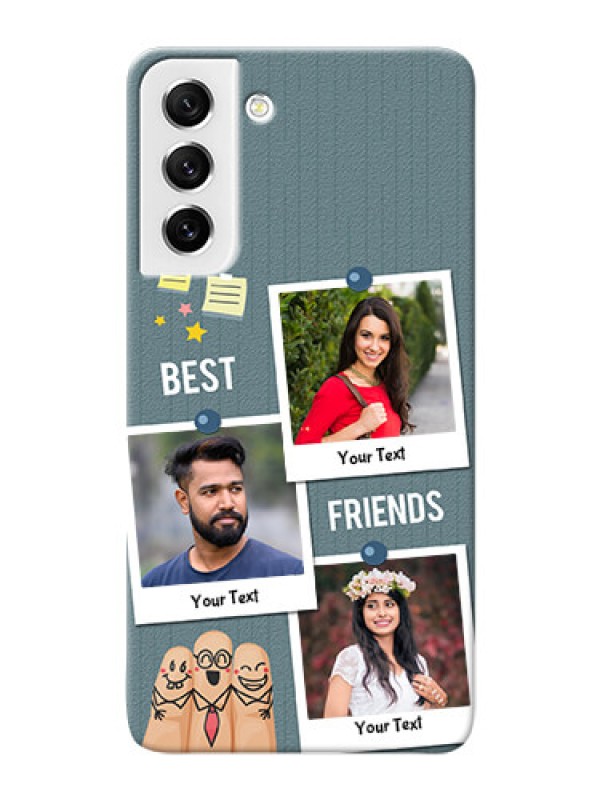 Custom Galaxy S21 FE 5G Mobile Cases: Sticky Frames and Friendship Design