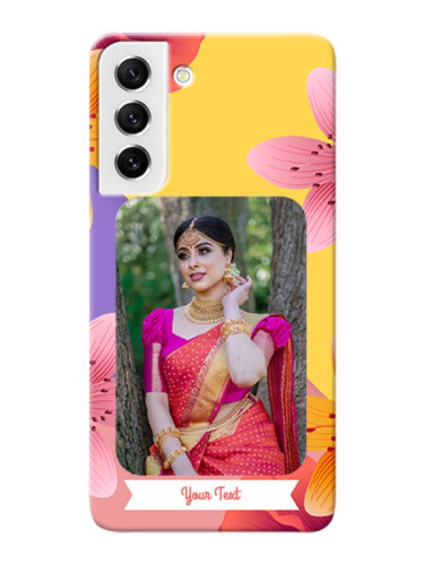 Custom Galaxy S21 FE 5G Mobile Covers: 3 Image With Vintage Floral Design