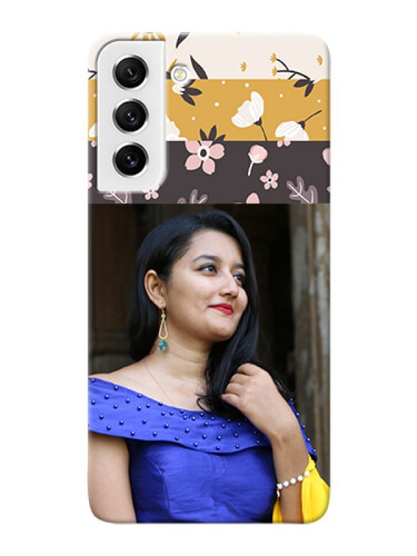 Custom Galaxy S21 FE 5G mobile cases online: Stylish Floral Design