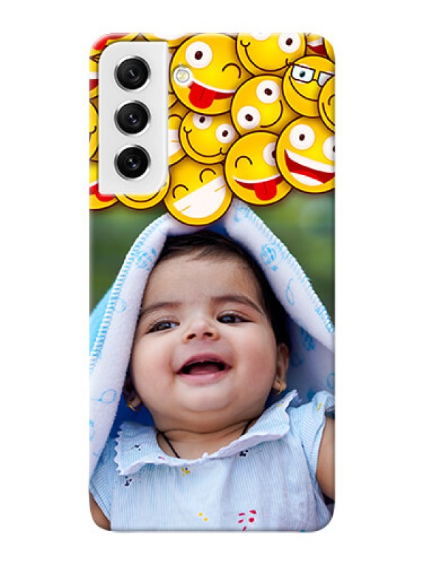 Custom Galaxy S21 FE 5G Custom Phone Cases with Smiley Emoji Design