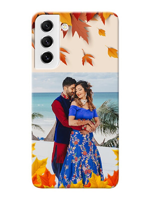 Custom Galaxy S21 FE 5G Mobile Phone Cases: Autumn Maple Leaves Design