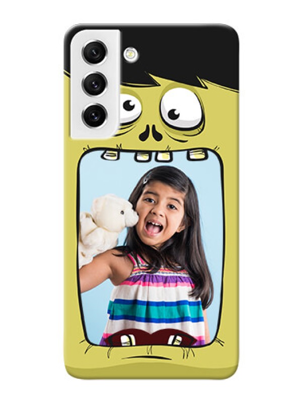 Custom Galaxy S21 FE 5G Mobile Covers: Cartoon monster back case Design