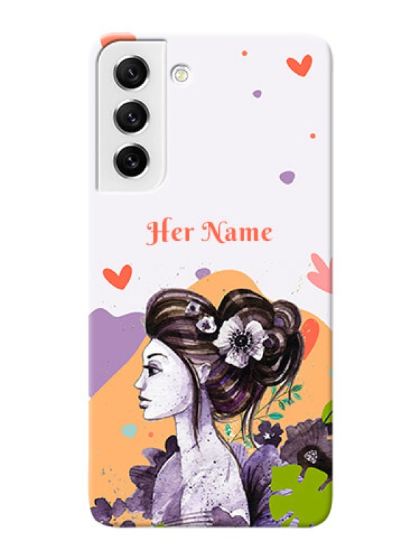 Custom Galaxy S21 Fe 5G Custom Mobile Case with Woman And Nature Design