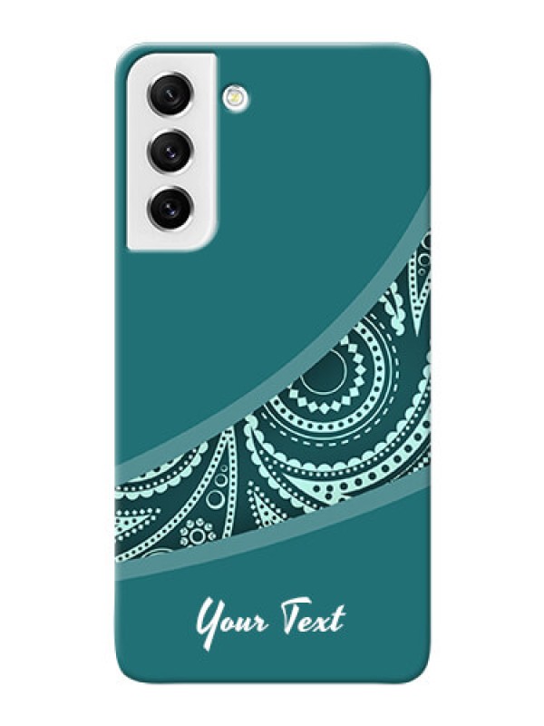 Custom Galaxy S21 Fe 5G Custom Phone Covers: semi visible floral Design