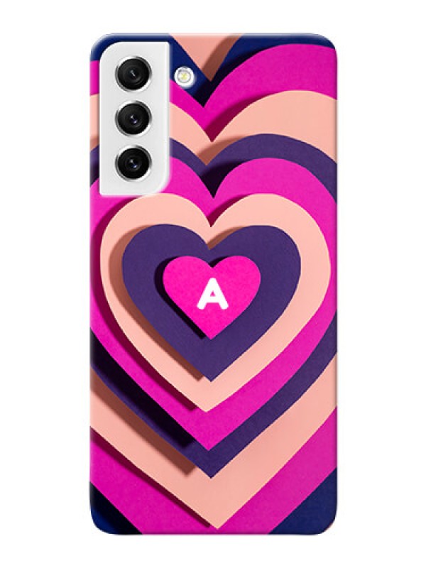 Custom Galaxy S21 Fe 5G Custom Mobile Case with Cute Heart Pattern Design