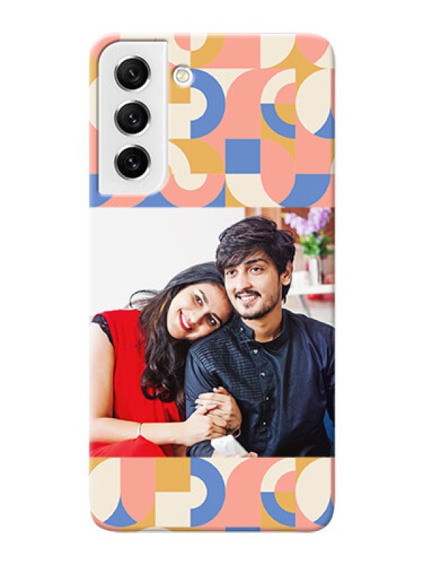 Custom Galaxy S21 Fe 5G Custom Phone Covers: Semi-circle Maze Pattern Design