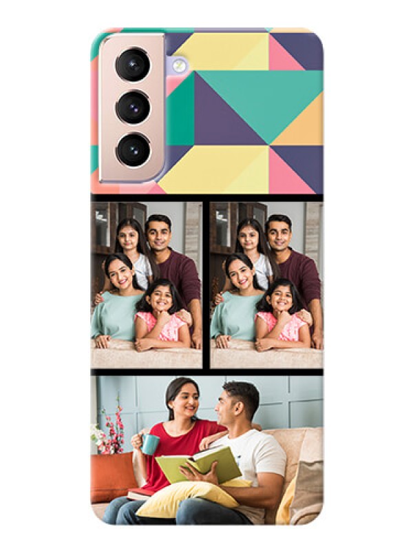 Custom Galaxy S21 Plus personalised phone covers: Bulk Pic Upload Design