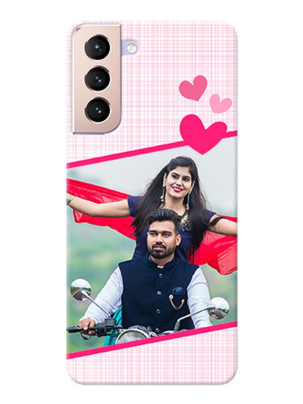 Custom Galaxy S21 Plus Personalised Phone Cases: Love Shape Heart Design