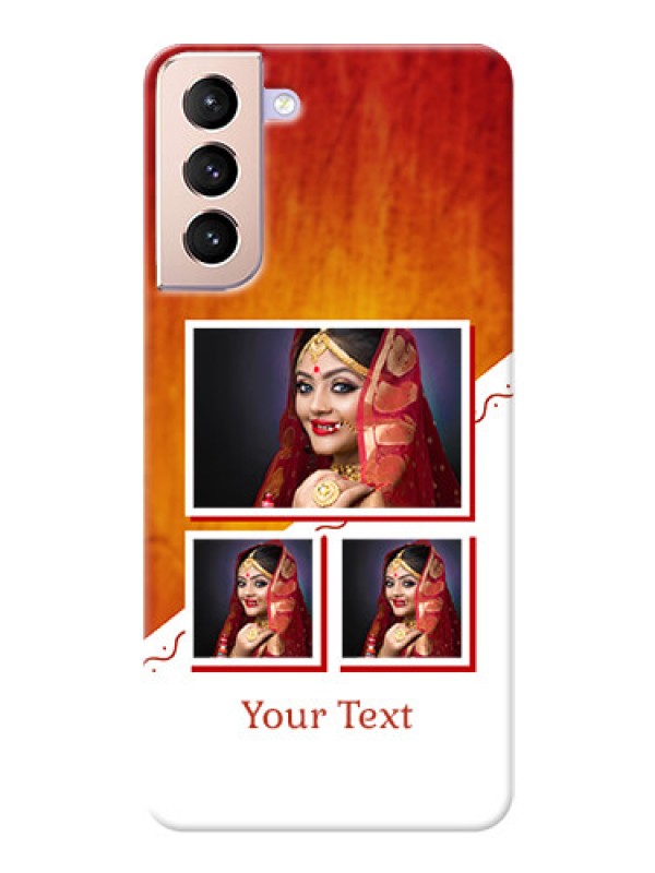 Custom Galaxy S21 Plus Personalised Phone Cases: Wedding Memories Design  