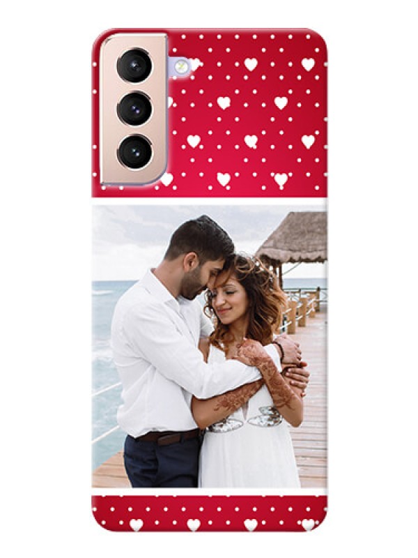 Custom Galaxy S21 Plus custom back covers: Hearts Mobile Case Design
