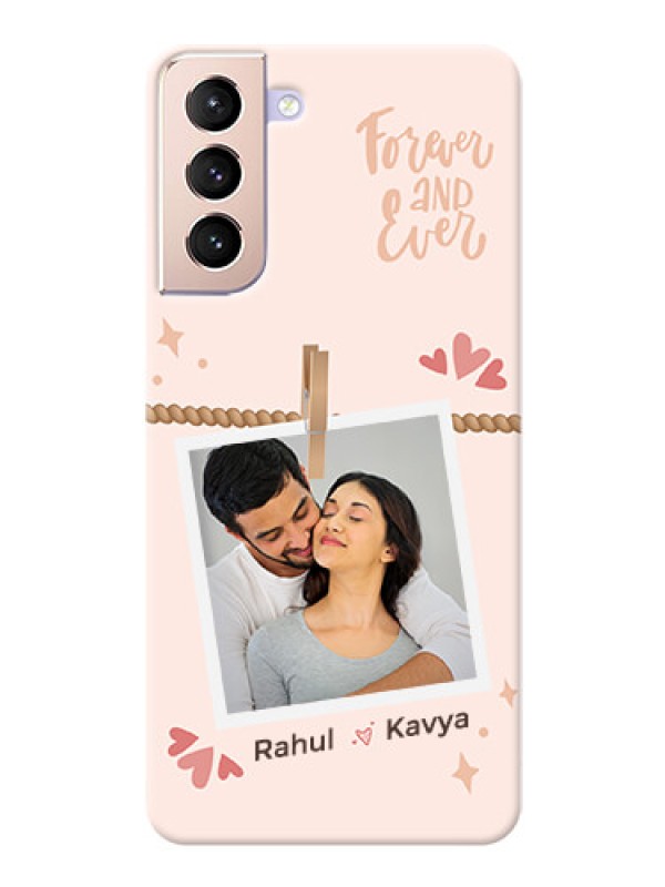 Custom Galaxy S21 Plus Phone Back Covers: Forever and ever love Design