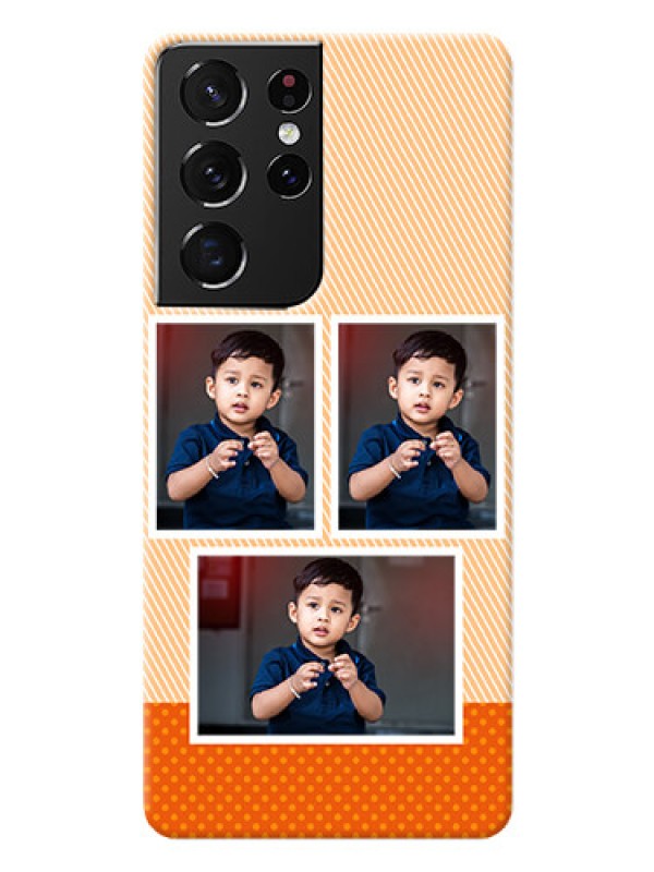 Custom Galaxy S21 Ultra Mobile Back Covers: Bulk Photos Upload Design