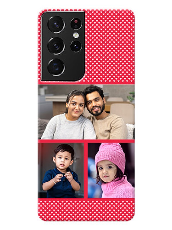 Custom Galaxy S21 Ultra mobile back covers online: Bulk Pic Upload Design