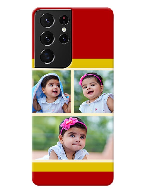 Custom Galaxy S21 Ultra mobile phone cases: Multiple Pic Upload Design